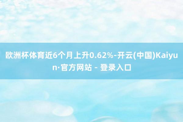 欧洲杯体育近6个月上升0.62%-开云(中国)Kaiyun·官方网站 - 登录入口