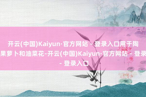 开云(中国)Kaiyun·官方网站 - 登录入口用于陶冶生果萝卜和油菜花-开云(中国)Kaiyun·官方网站 - 登录入口