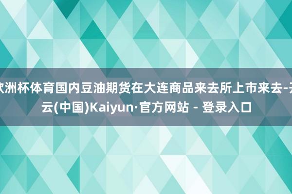 欧洲杯体育国内豆油期货在大连商品来去所上市来去-开云(中国)Kaiyun·官方网站 - 登录入口