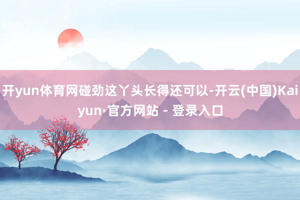 开yun体育网碰劲这丫头长得还可以-开云(中国)Kaiyun·官方网站 - 登录入口